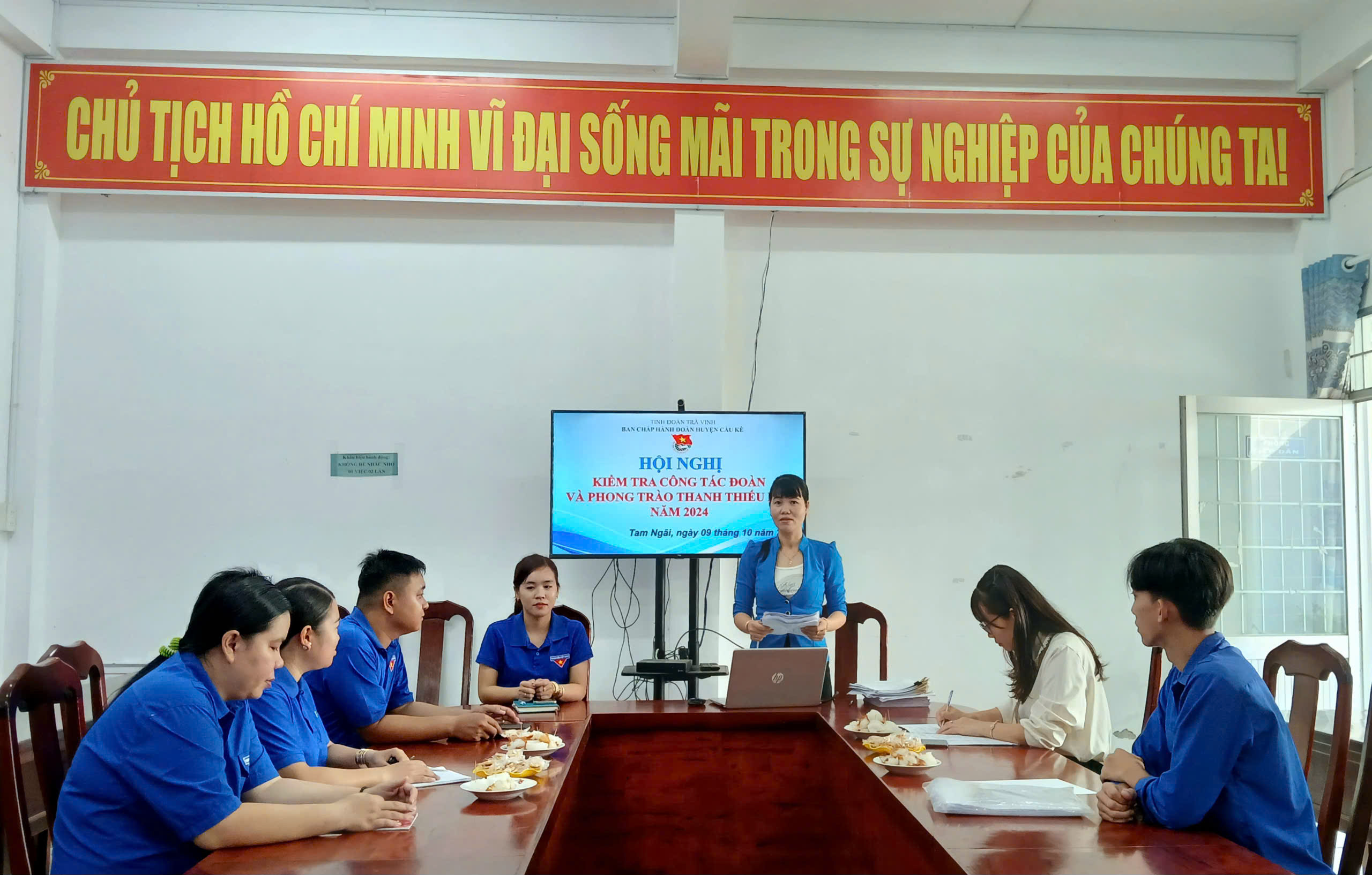 ĐOÀN TNCS HỒ CHÍ MINH HUYỆN CẦU KÈ TỔ CHỨC KIỂM TRA CÔNG TÁC ĐOÀN VÀ PHONG TRÀO THANH THIẾU NHI NĂM 2024