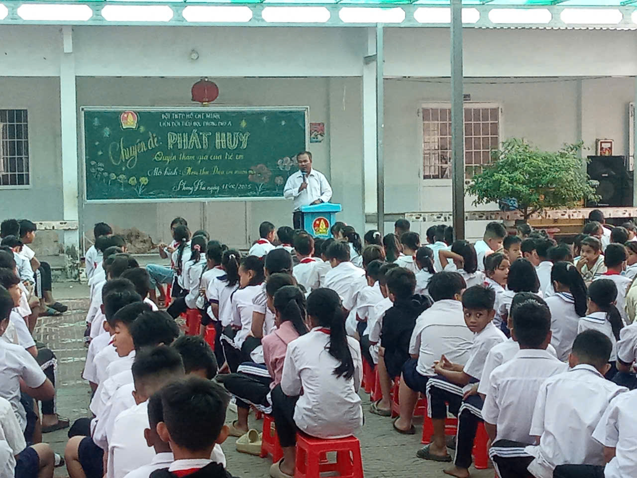 HỘI ĐỒNG ĐỘI HUYỆN CẦU KÈ TRIỂN KHAI MÔ HÌNH PHÁT HUY QUYỀN THAM GIA CỦA TRẺ EM NĂM HỌC 2024 – 2025